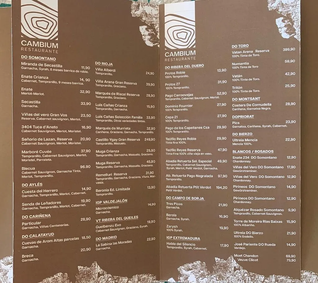 Menu_Cambium Pirineos Restaurante en Sallent de Gállego_Sallent de Gállego_image_3