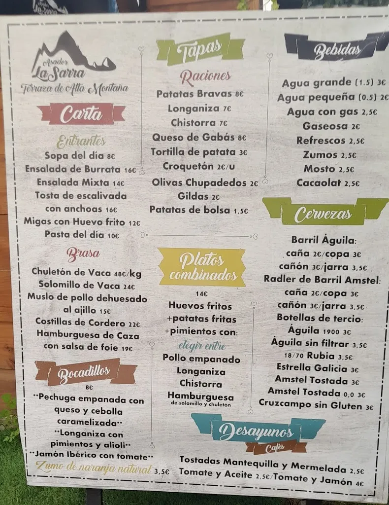 Menu_Asador La Sarra_Sallent de Gállego_image_2