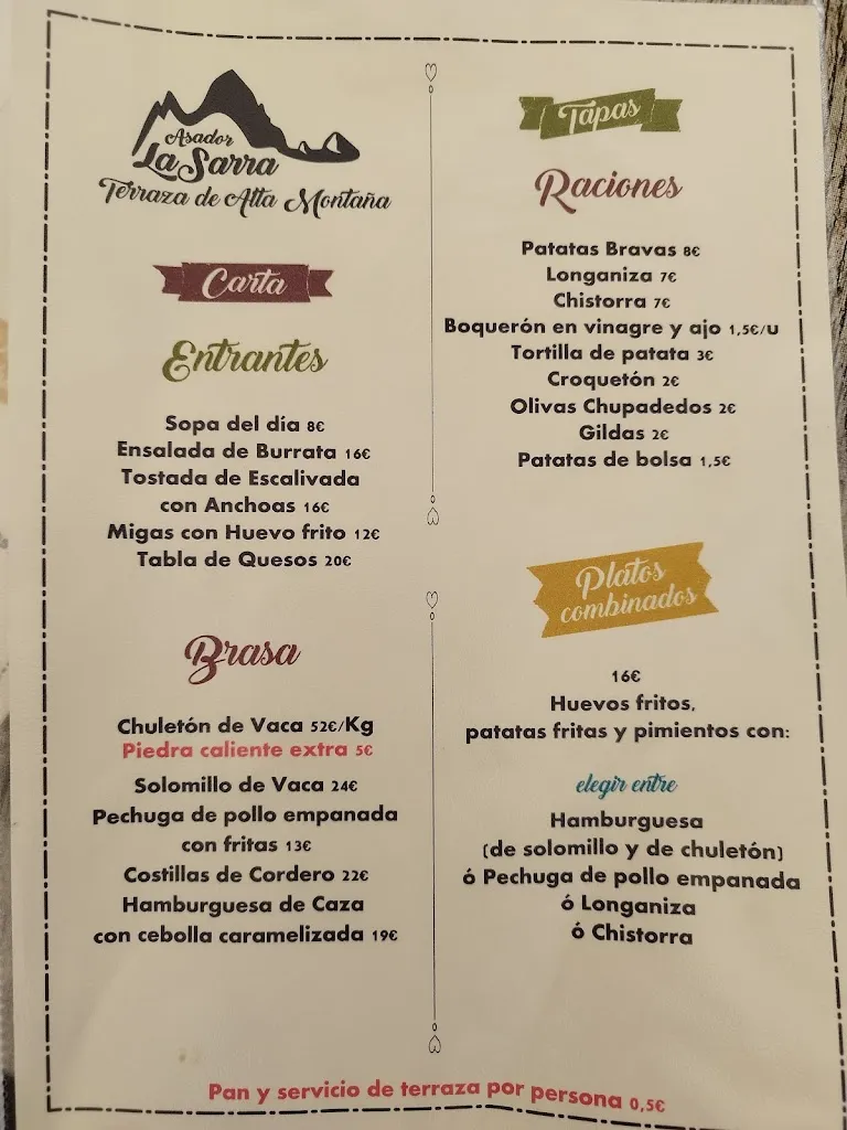 Menu_Asador La Sarra_Sallent de Gállego_image_3