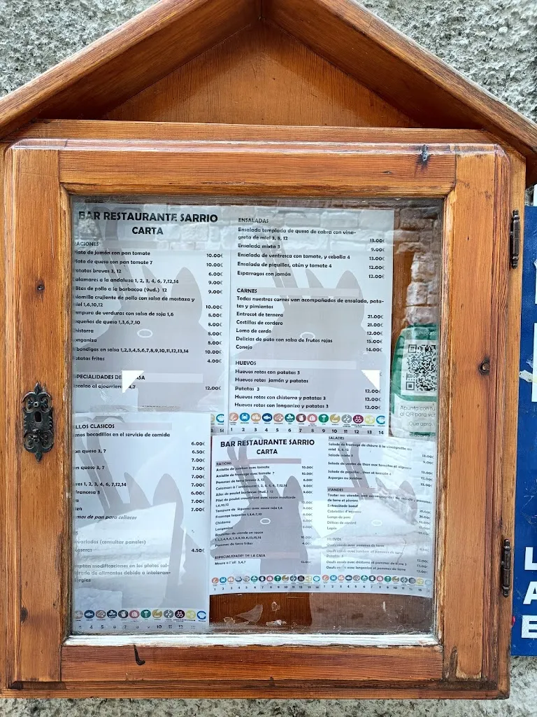 Menu_Restaurante Sarrio_Sallent de Gállego_image_3