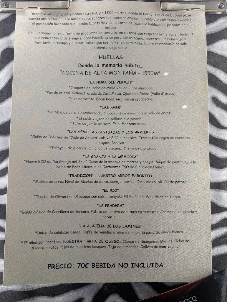 Menu_Restaurante Vidocq_Sallent de Gállego_immagine_1