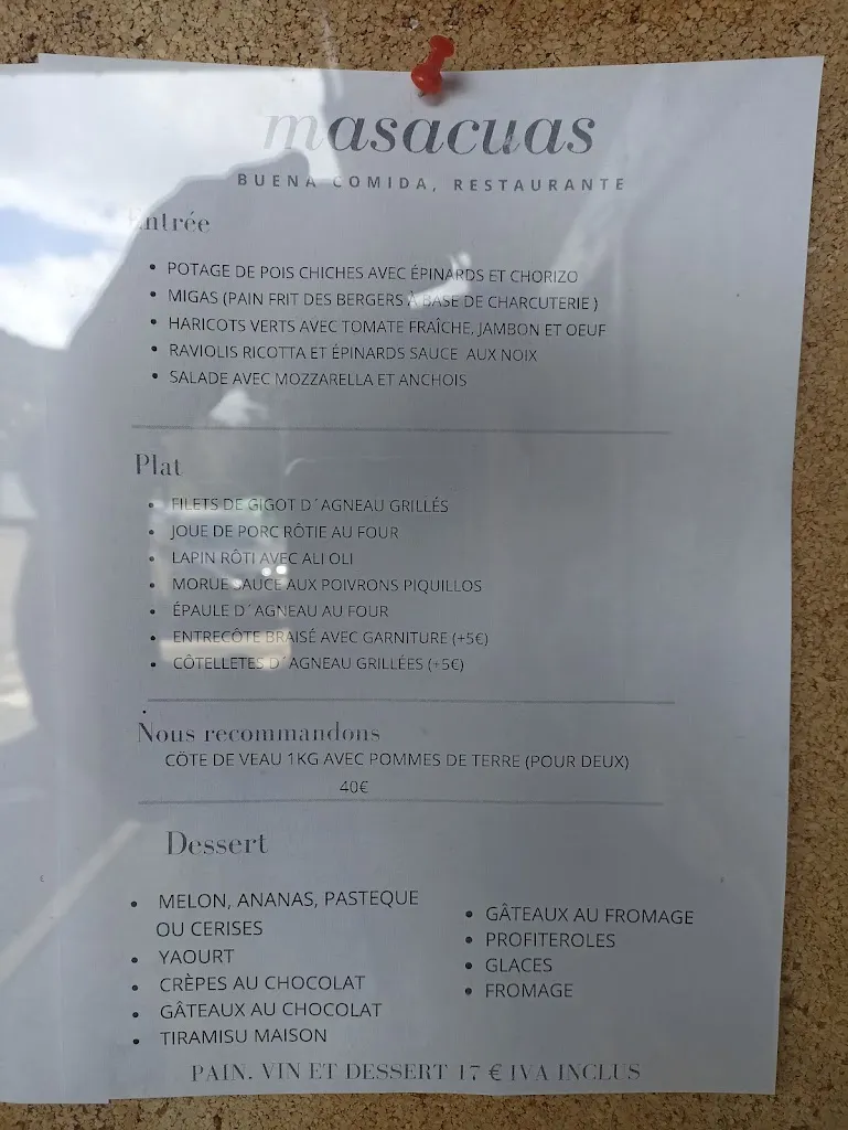 Menu_Masacuas_Sallent de Gállego_image_1