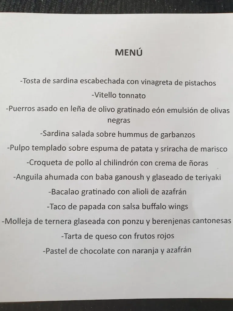 Menu_Restaurante Yain_Provincia de Teruel_image_2