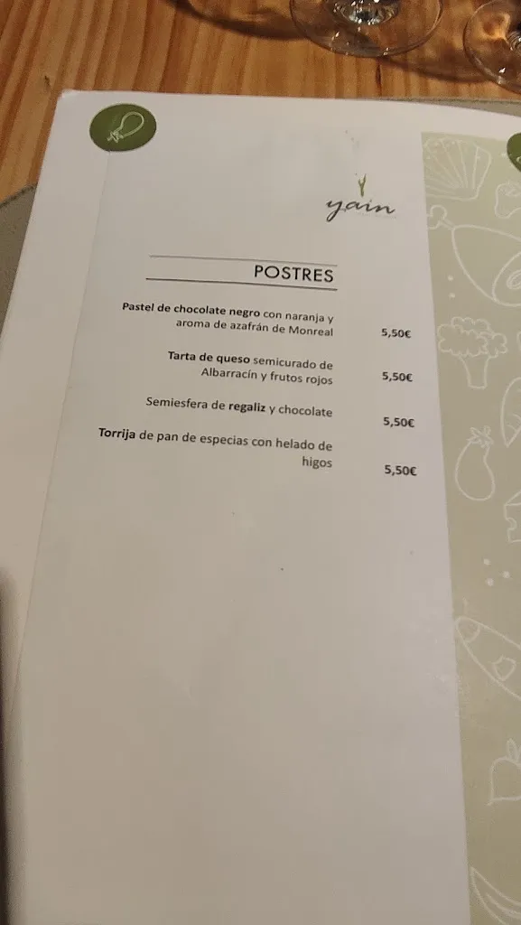 Menu_Restaurante Yain_Provincia de Teruel_image_3
