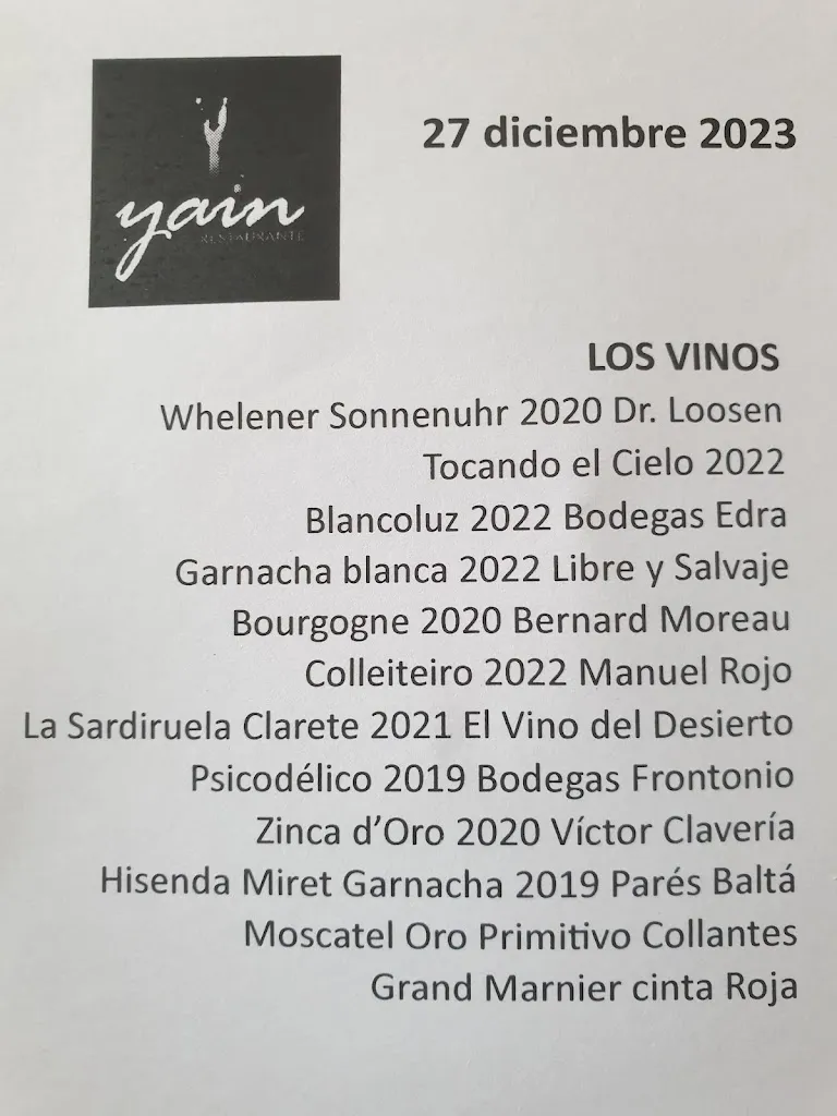 Menu_Restaurante Yain_Provincia de Teruel_image_4