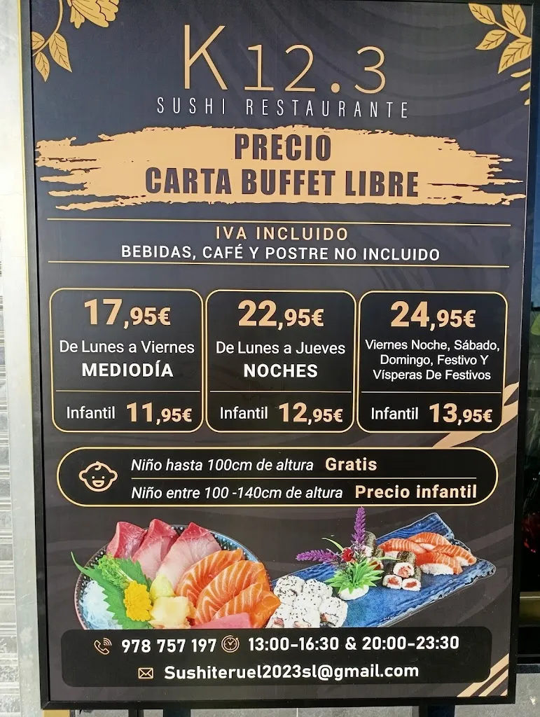 Menu_SUSHI K12.3 RESTAURANTE_Provincia de Teruel_immagine_1