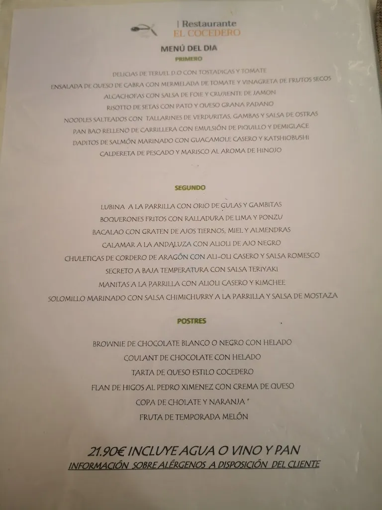 Menu_Restaurante El Cocedero_Provincia de Teruel_image_4