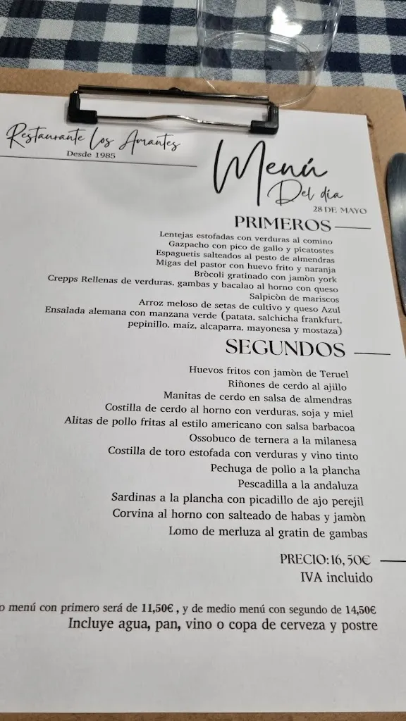 Menu_Restaurante Los Amantes_Provincia de Teruel_immagine_1