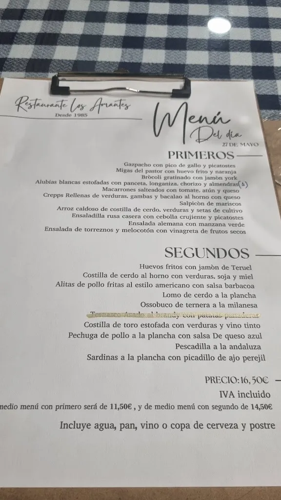 Menu_Restaurante Los Amantes_Provincia de Teruel_immagine_2