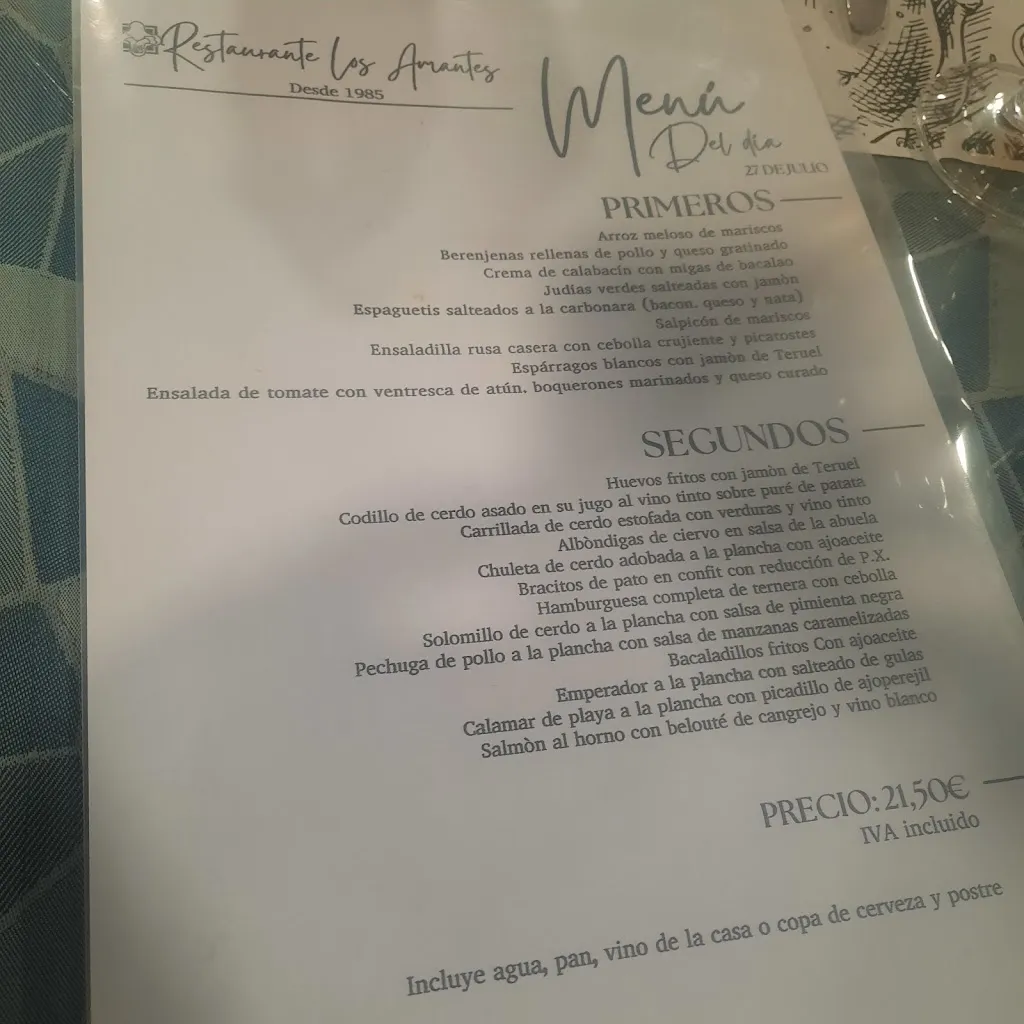 Menu_Restaurante Los Amantes_Provincia de Teruel_immagine_3