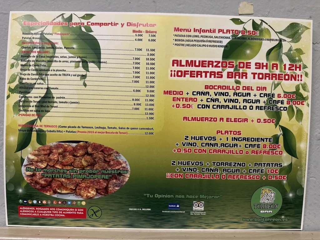 Menu_Bar Torreón_Provincia de Teruel_image_1