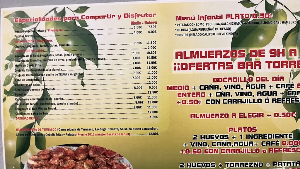 Menu_Bar Torreón_Provincia de Teruel_image_2
