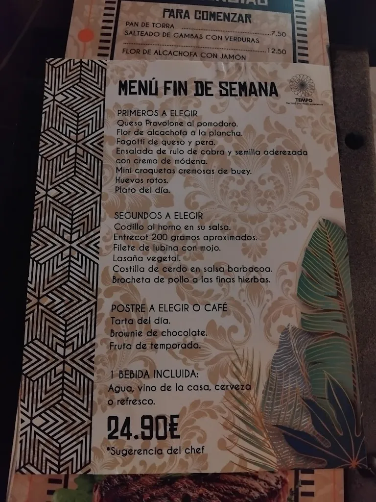 Menu_Restaurante Tempo | Benijófar_Benijofar_image_1