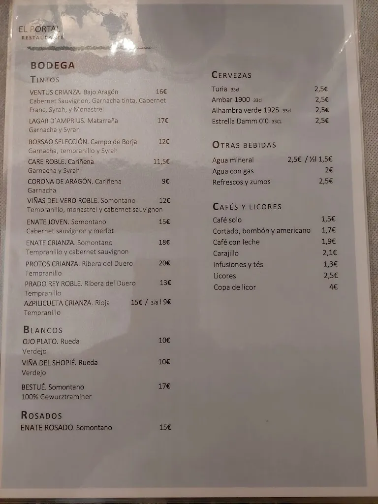 Menu_El Portal Albarracín_Provincia de Teruel_image_3