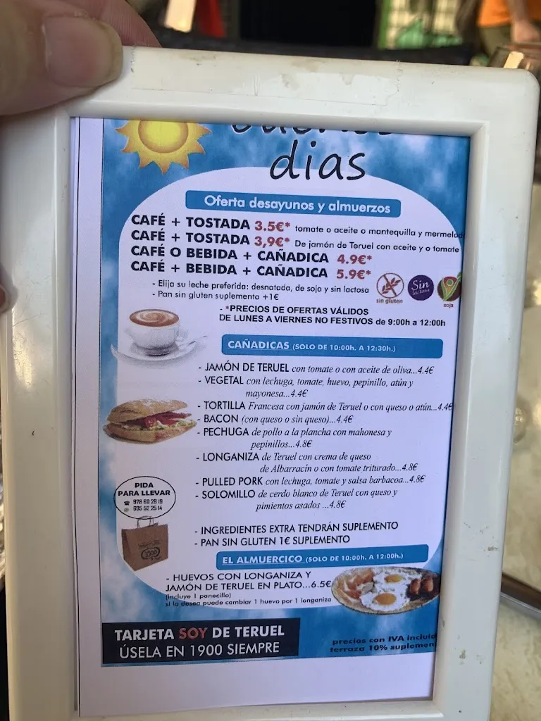 Menu_Restaurante-Café 1900 Teruel_Provincia de Teruel_immagine_4