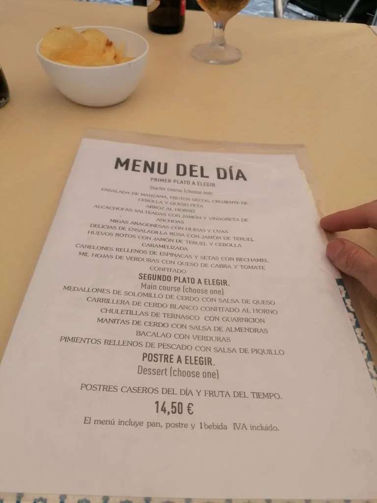 Menu_Restaurante El Mirador_Provincia de Teruel_image_1