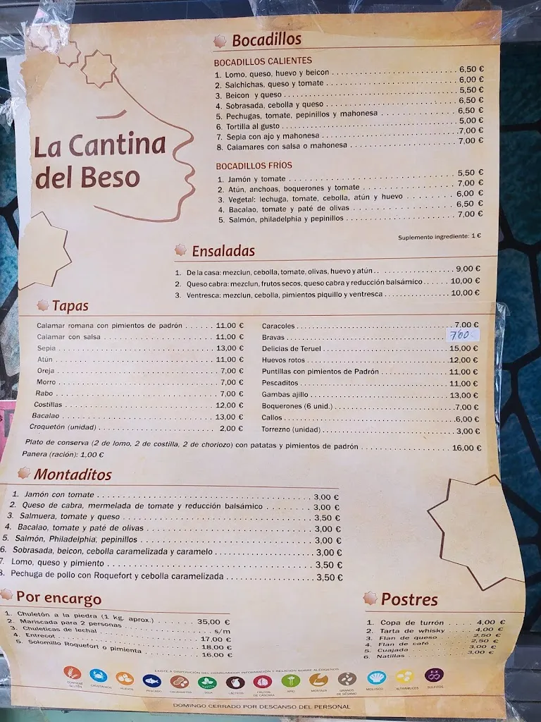Menu_Restaurante La Cantina del Beso_Provincia de Teruel_immagine_1