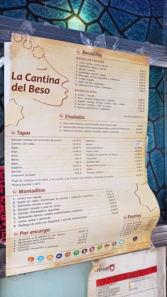 Menu_Restaurante La Cantina del Beso_Provincia de Teruel_immagine_3