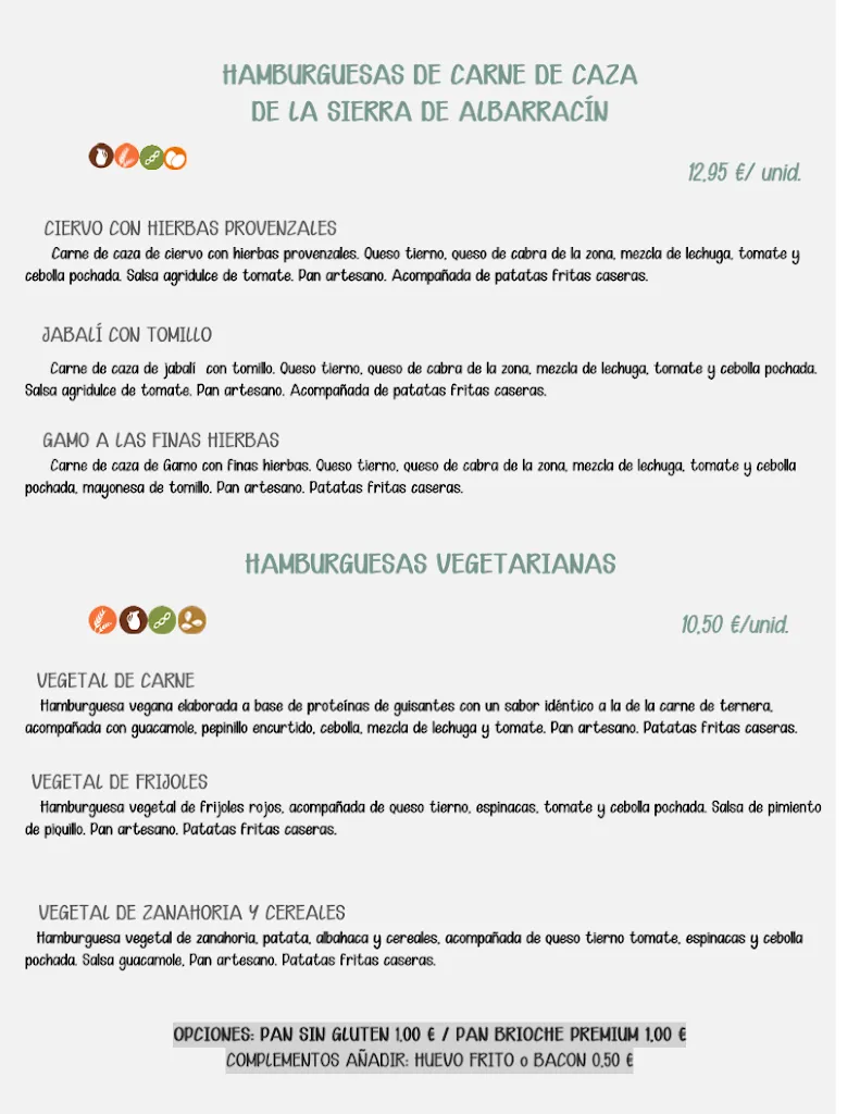 Menu_La Zahora Albarracín_Provincia de Teruel_image_2