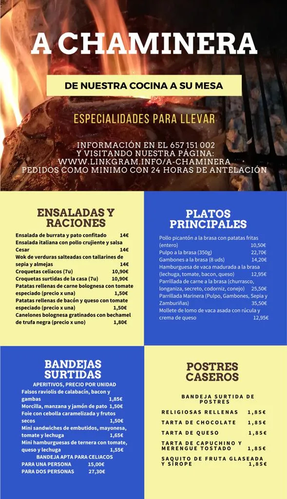 Menu_Restaurante A Chaminera_Sabiñánigo_image_2