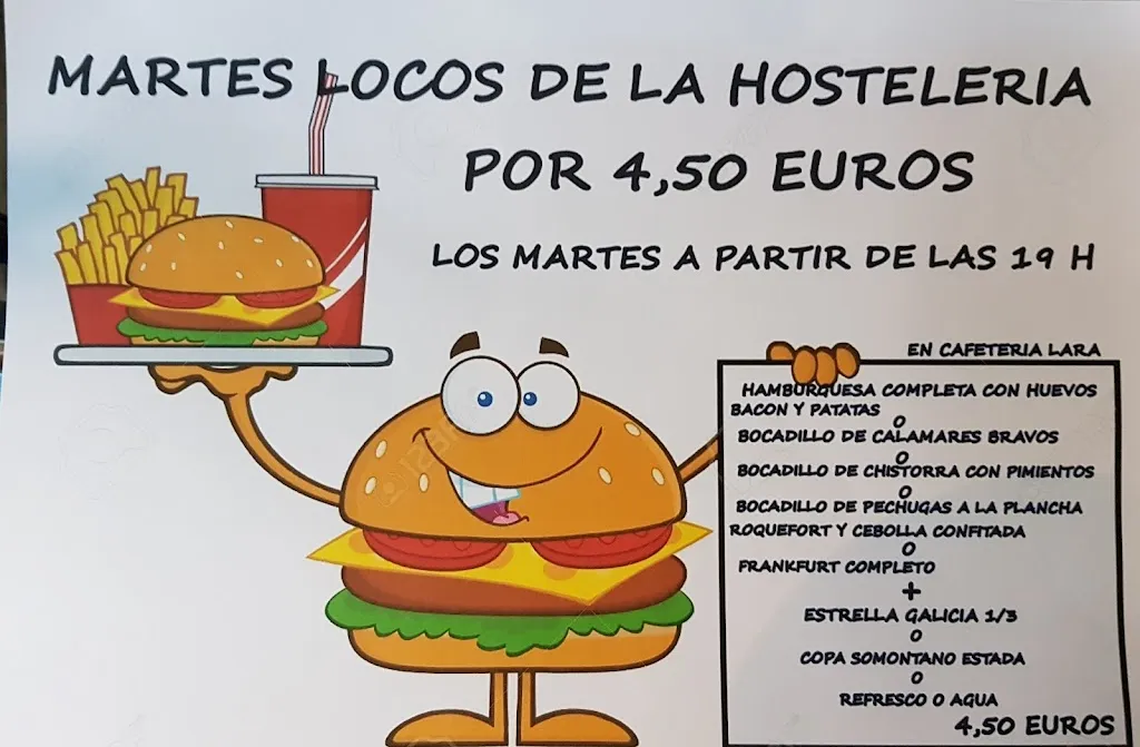 Menu_Bar Cafetería LARA_Sabiñánigo_image_2