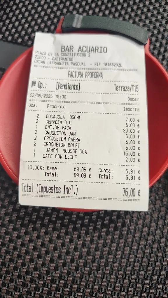 Belén N._Café Bar Acuario_Sabiñánigo_review