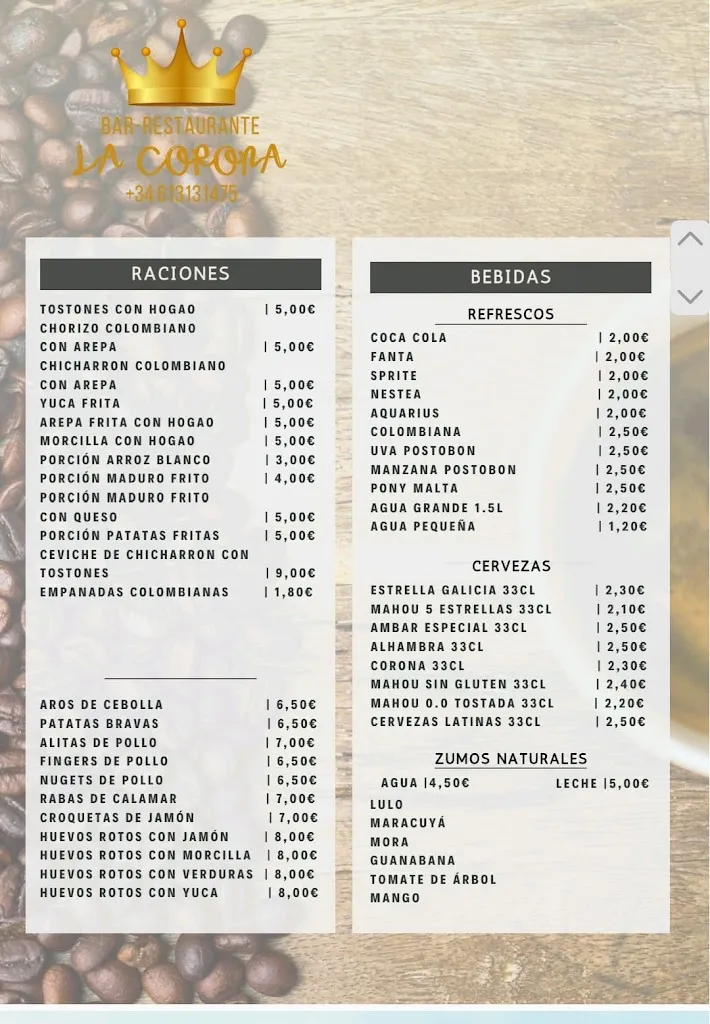 Menu_La Corona_Sabiñánigo_image_1