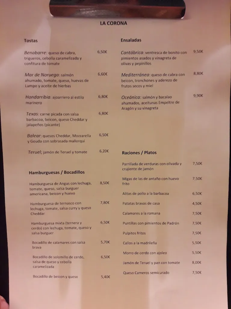 Menu_La Corona_Sabiñánigo_image_4