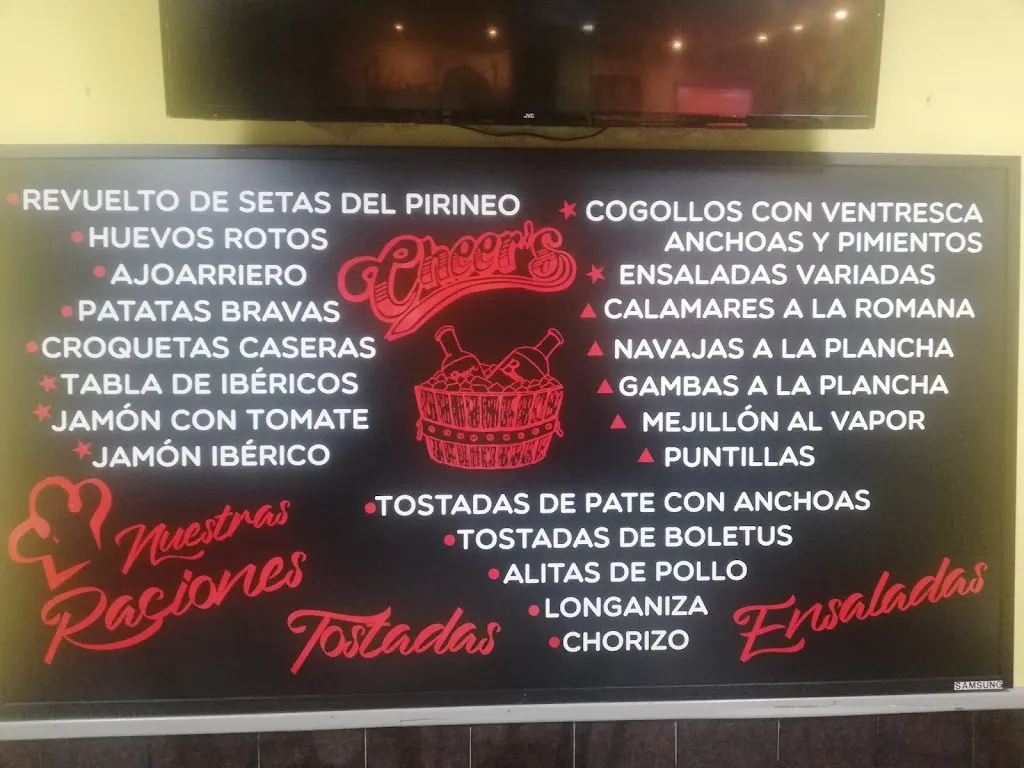 Menu_Bar Cheers_Sabiñánigo_image_2