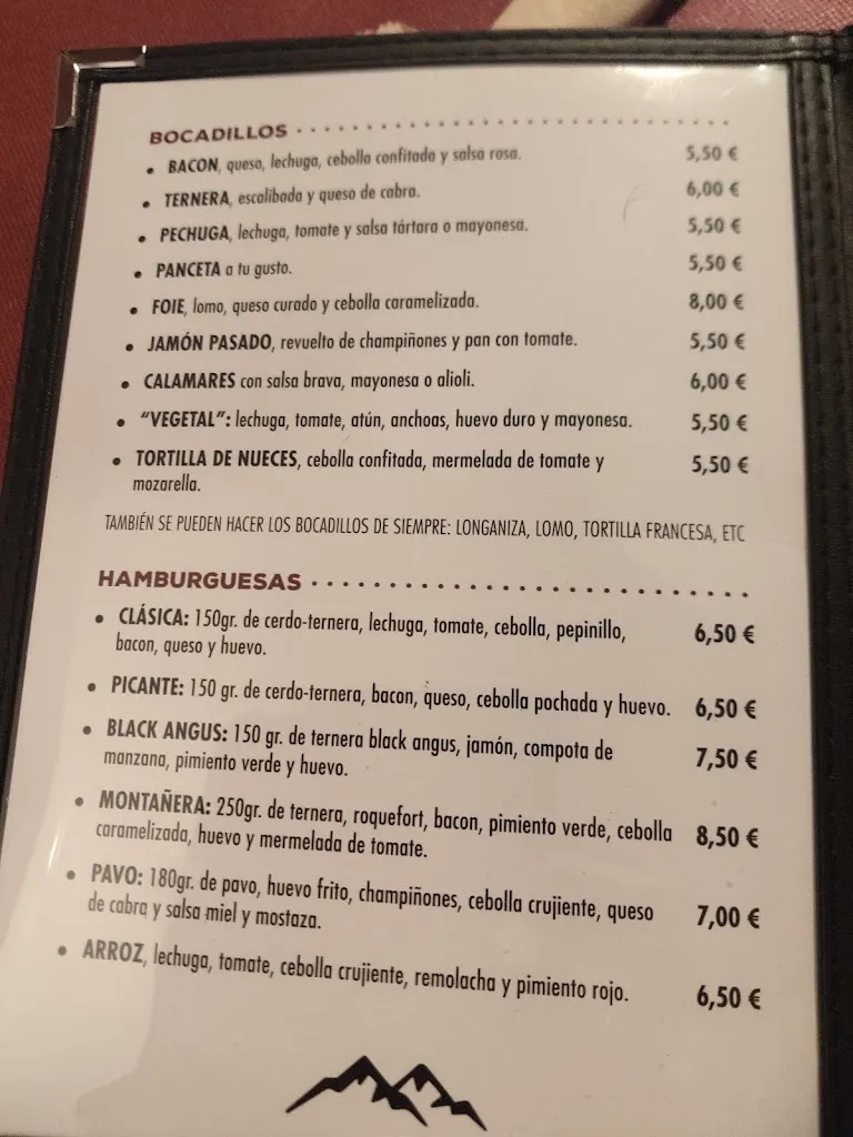 Menu_Bar Montañeros_Sabiñánigo_image_4