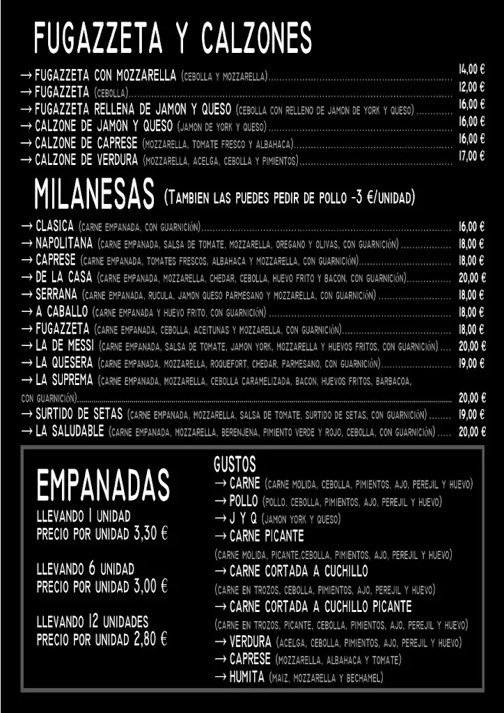 Menu_Pizzeria La Nona_Sabiñánigo_immagine_1