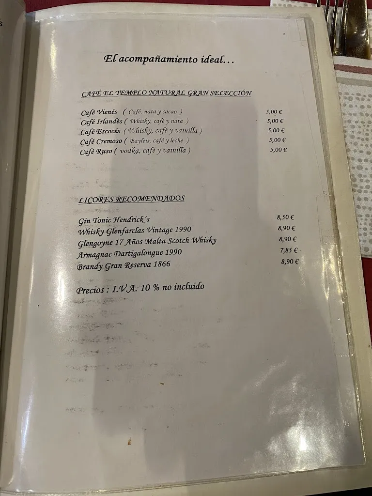 Menü_Hotel Casbas_Sabiñánigo_Bild_3