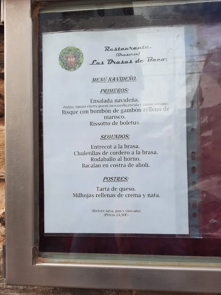 Menu_Las Brasas de Baco Restaurante Bar_Torres de Alcanadre_image_1