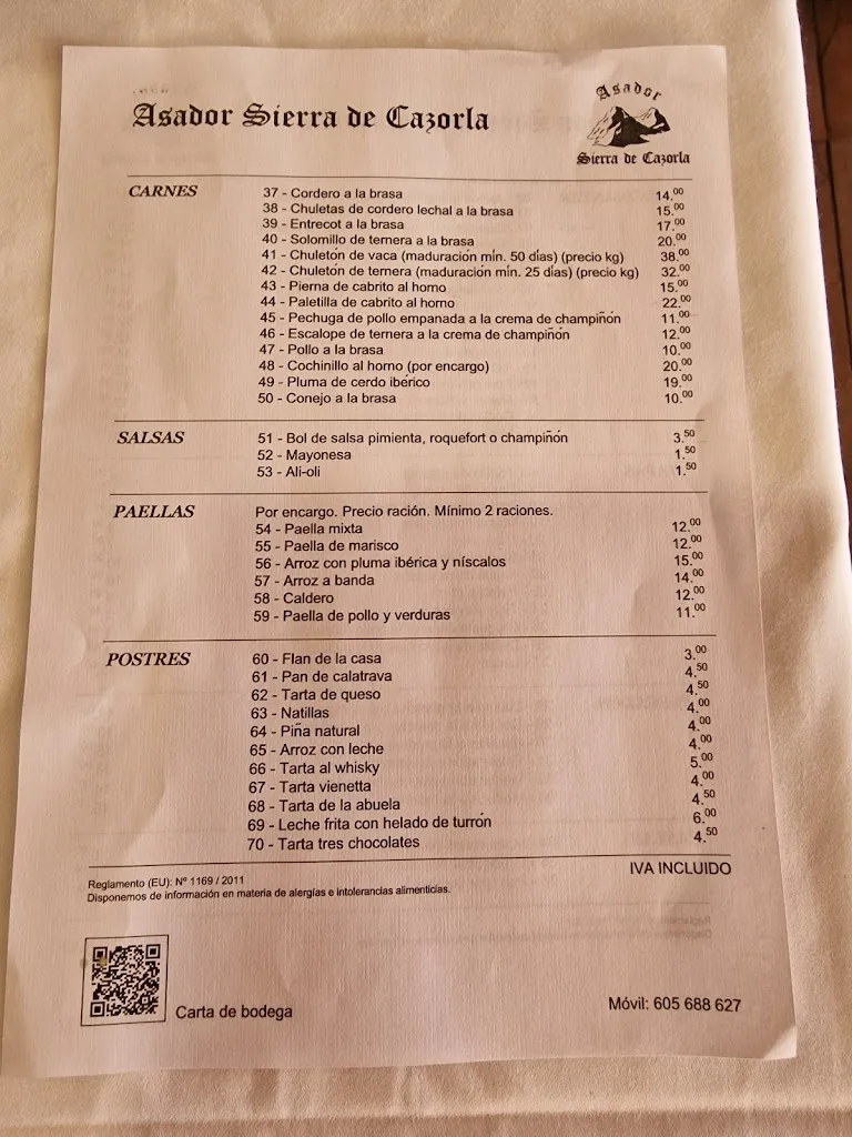 Menu_Asador Sierra de Cazorla_Torre la Ribera_image_3