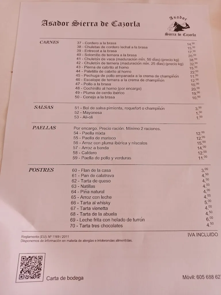 Menu_Asador Sierra de Cazorla_Torre la Ribera_image_4