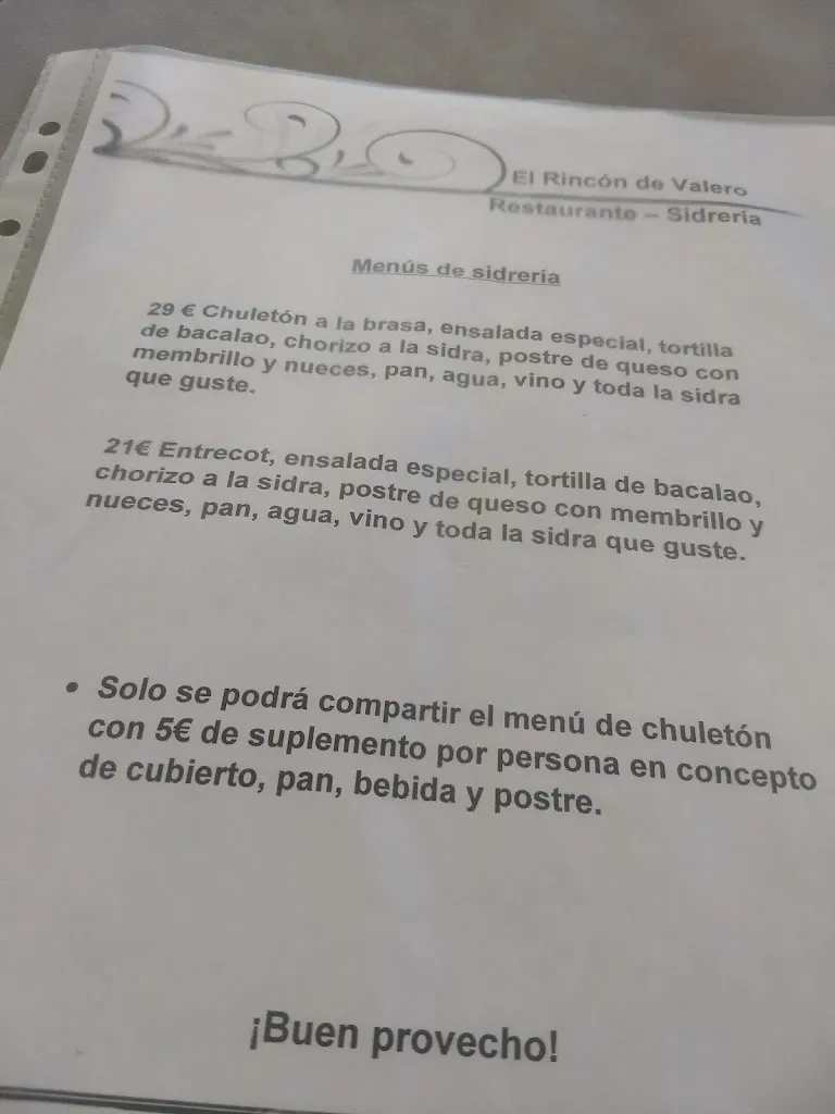 Menu_El Rincón de Valero_Yebra de Basa_image_1