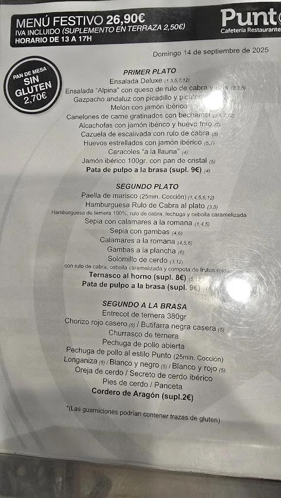 Menu_Punto Estrella Binéfar_Vencillón_image_1