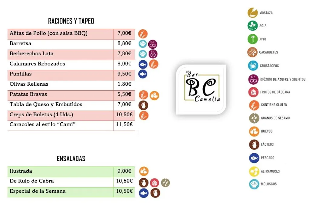Menu_Bar Restaurante Camelia - Piscinas de Vencillón_Vencillón_image_4