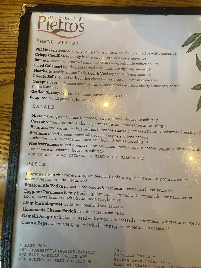 Menu_Pietro's_Villanova_image_4
