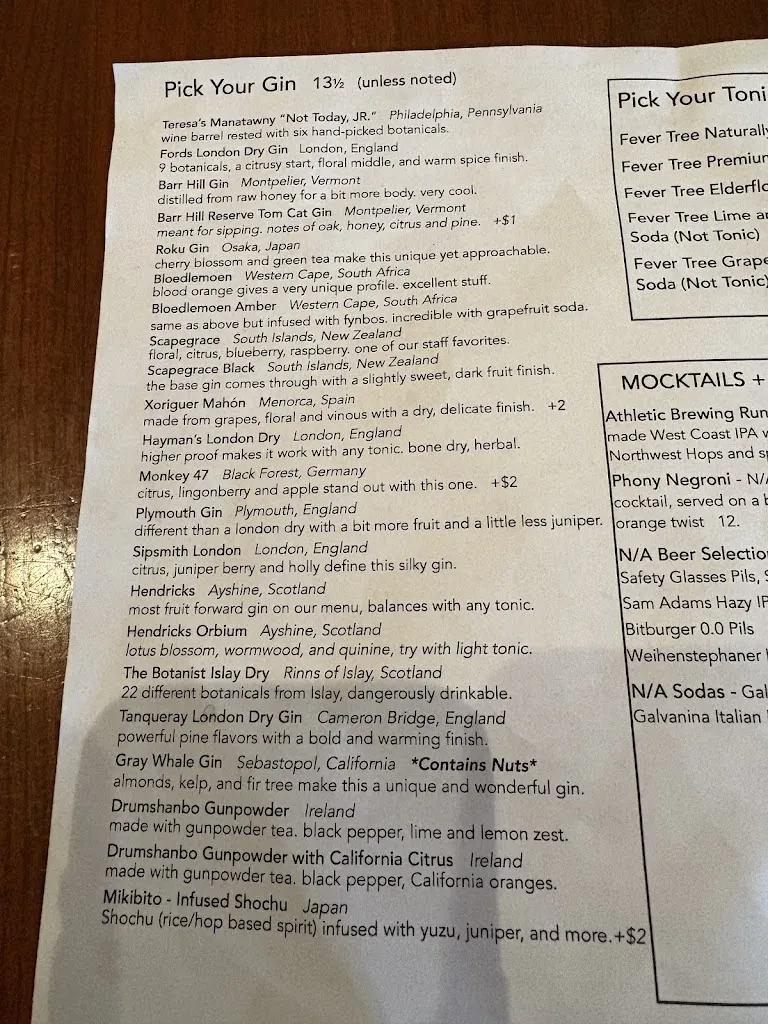 Menu_Teresa's Cafe and Next Door_Villanova_image_4