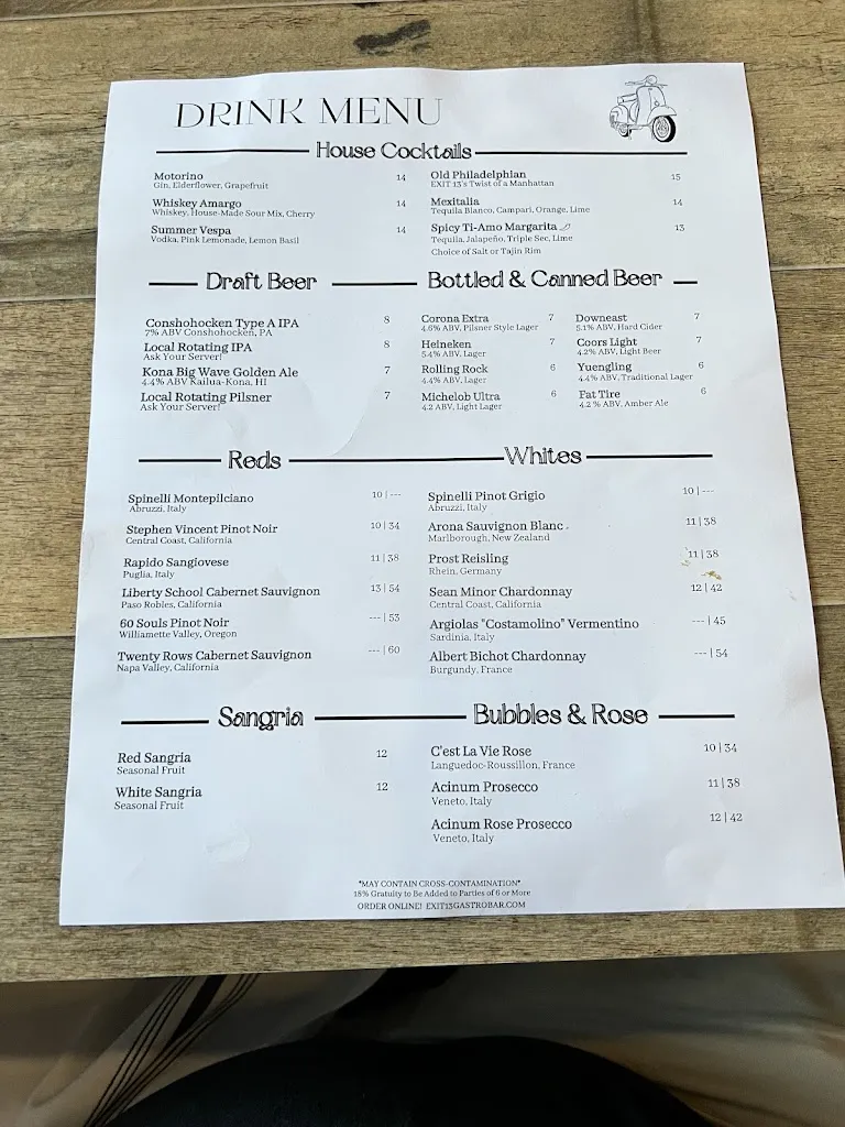 Menu_Exit 13_Villanova_image_4