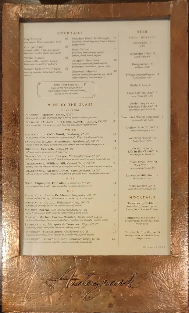 Menu_Autograph Brasserie_Villanova_image_3