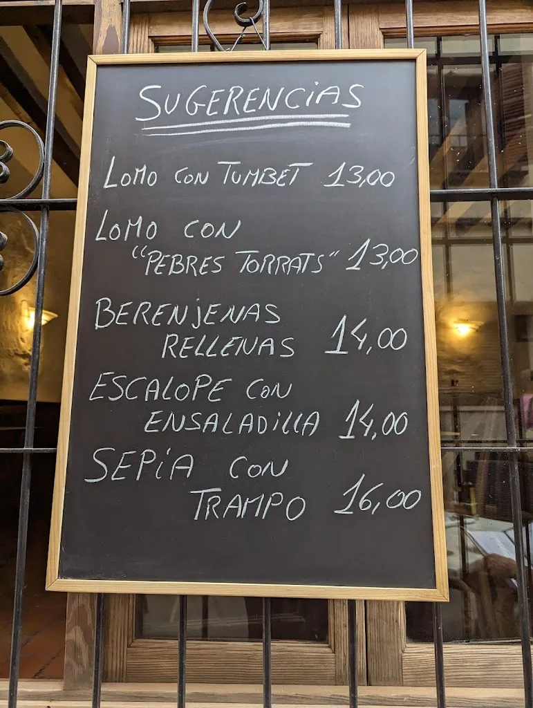 Menu_Restaurant sa Fonda d'Alaró_Alaró_image_1