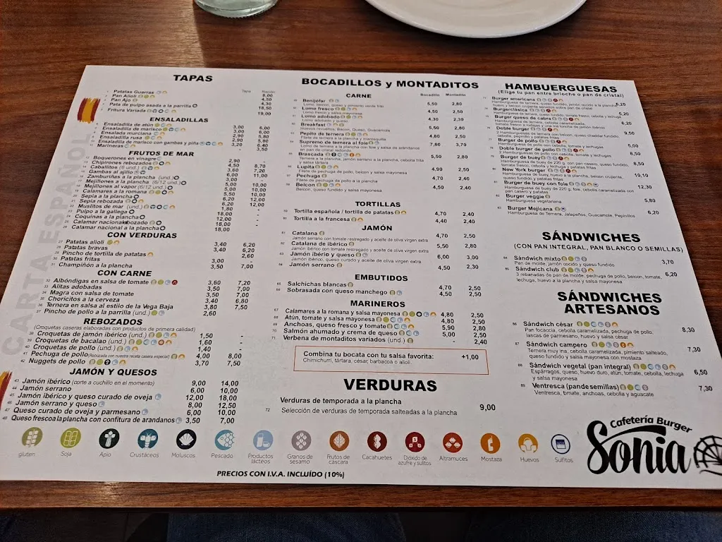 Menu_Cafetería Bar Sonia_Benijofar_immagine_2