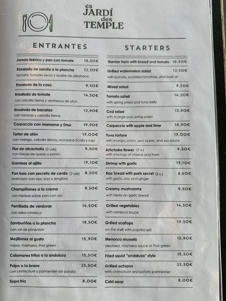 Menu_Es Jardí des Temple_Alaior_image_1