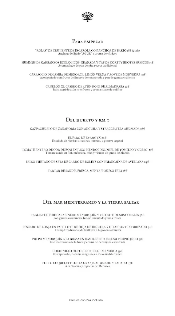 Menu_El Olivar de Amagatay_Alaior_image_1