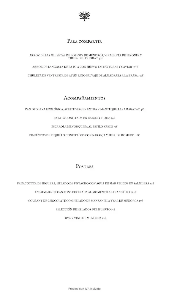 Menu_El Olivar de Amagatay_Alaior_image_2