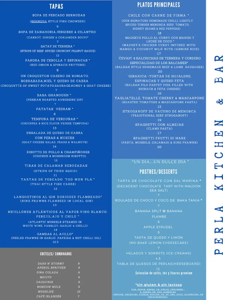 Menu_Perla kitchen & bar_Alaior_immagine_1