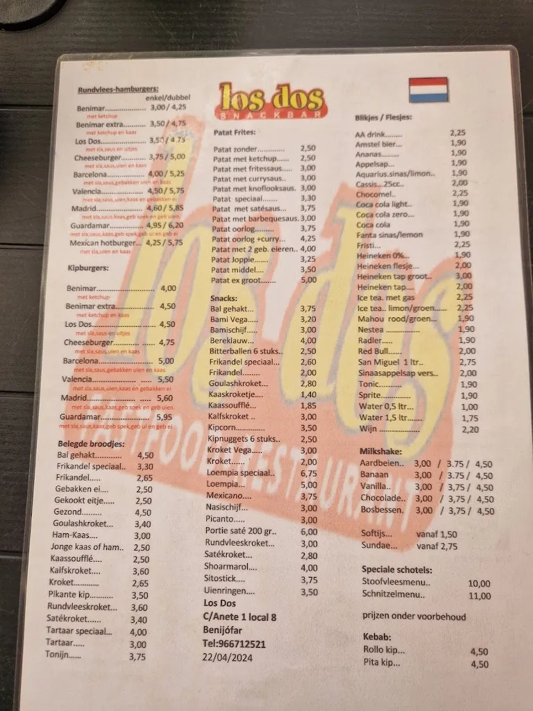 Menu_Snackbar Los Dos S.L._Benijofar_image_3