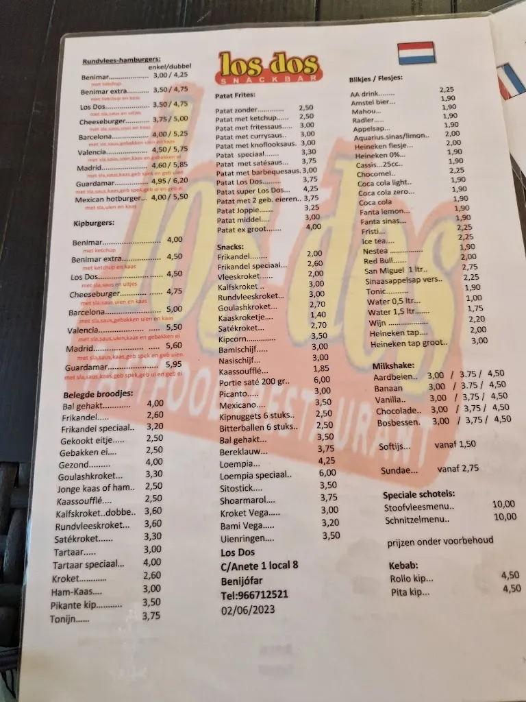 Menu_Snackbar Los Dos S.L._Benijofar_image_4